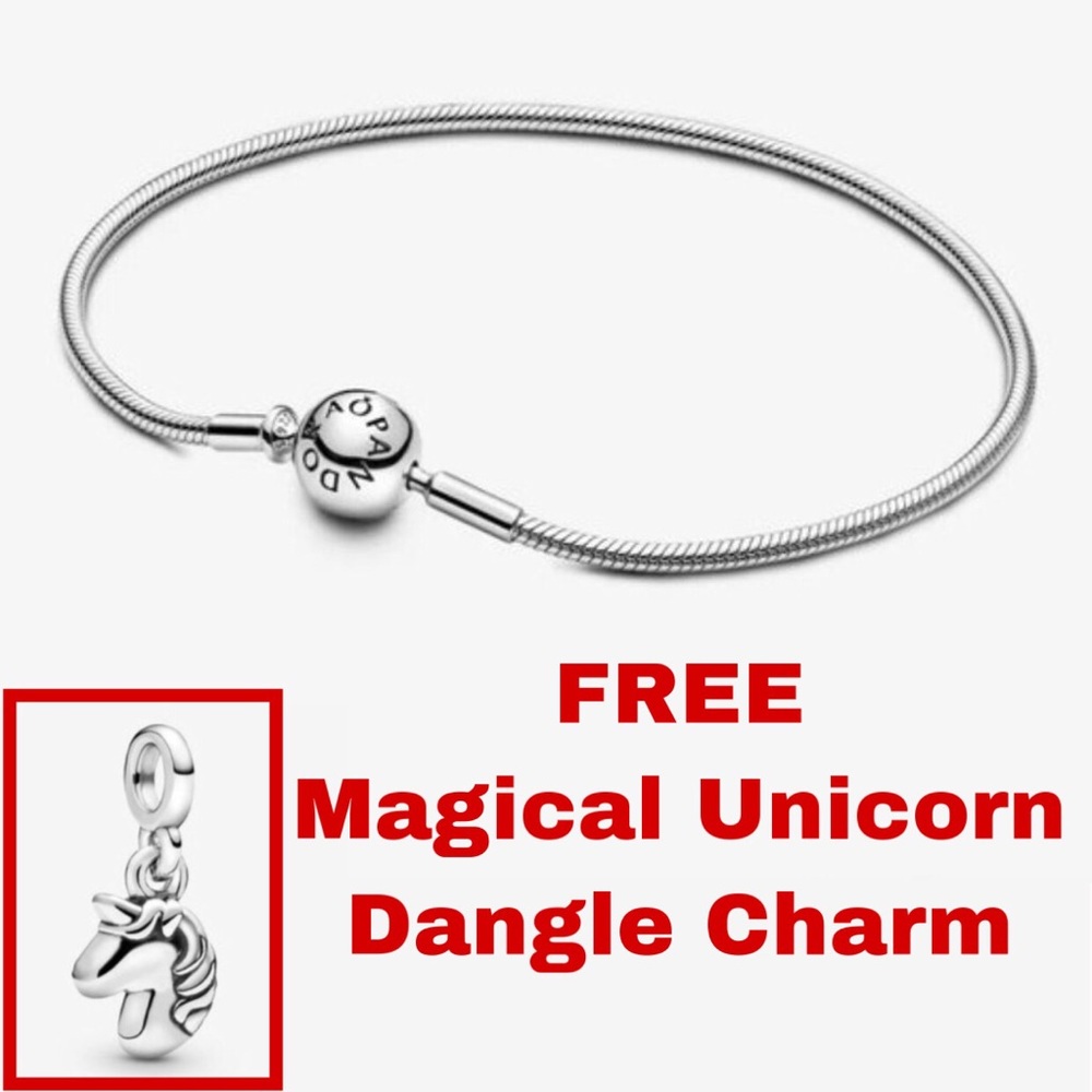 PANDORA Me Snake Chain Bracelet +FREE dangle charm